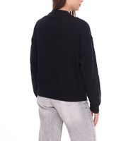 Cardigan en coton pour femme OTTO, pull tricoté élégant avec col en V 18068627 Noir