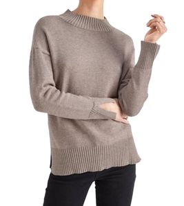 Pull col roulé femme HECHTER PARIS, manches longues, marron 86091131