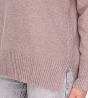 Pull col roulé femme HECHTER PARIS, manches longues, marron 86091131