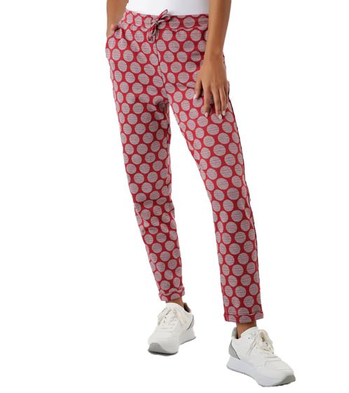 Pantalon Aniston Selected en jersey à pois pour femme 43625800 Bordeaux/Gris
