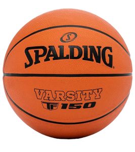 Ballon de basket Spalding Varsity TF-150, taille 5, orange/noir