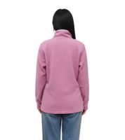 MAUI SPORTS Women's Fleece Sweater with Stand-Up Collar, Transitional Sweater, Pink MAUI SPORTS Women's Fleece Sweater with Stand-Up Collar, Transitional Sweater, Pink