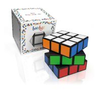 bonbae Rubik's Cube 3x3 for Kids and Adults Puzzle Game Promotes Concentration, Logic, and Skills Educational Game Black/Colorful