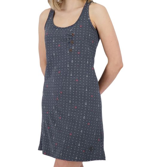 ALIFE AND KICKIN CamyAK B Damen Mini-Kleid gepunktetes Baumwoll-Kleid Sommer-Kleid 42548259 Navy