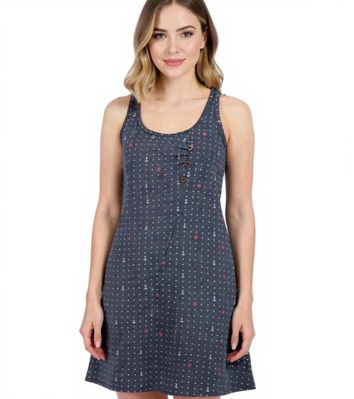 ALIFE AND KICKIN CamyAK B Damen Mini-Kleid gepunktetes Baumwoll-Kleid Sommer-Kleid 42548259 Navy