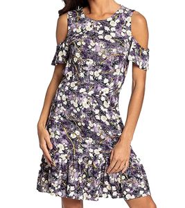 melrose Mini-Kleid Damen Jersey-Kleid mit Allover-Blumen-Print Sommerkleid 70939821 Lila/Weiß melrose Mini-Kleid Damen Jersey-Kleid mit Allover-Blumen-Print Sommerkleid 70939821 Lila/Weiß