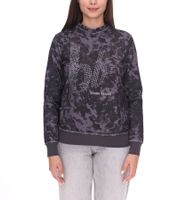 bruno banani Damen Sweat-Shirt stylisches Langarm-Shirt mit Logo-Print 39488624 Schwarz/Grau
