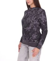 bruno banani Damen Sweat-Shirt stylisches Langarm-Shirt mit Logo-Print 39488624 Schwarz/Grau