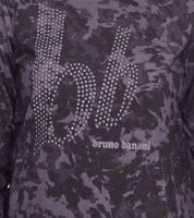 bruno banani Damen Sweat-Shirt stylisches Langarm-Shirt mit Logo-Print 39488624 Schwarz/Grau