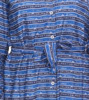 DELMAO Women's Blouse Dress, Summer Blouse with Brand Lettering, Long-Sleeved Shirt, 47783738 Blue DELMAO Women's Blouse Dress, Summer Blouse with Brand Lettering, Long-Sleeved Shirt, 47783738 Blue