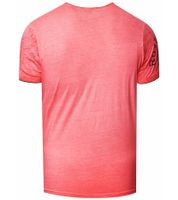 T-shirt da uomo con stampa laterale, maglietta in cotone, maglietta a maniche corte alla moda R-15243 Rosso