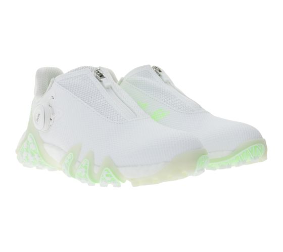 Scarpe da golf adidas Codechaos 22 BOA Spikeless da donna con intersuola Boost, scarpe sportive con sistema di regolazione BOA, IE8310 Bianco/Verde