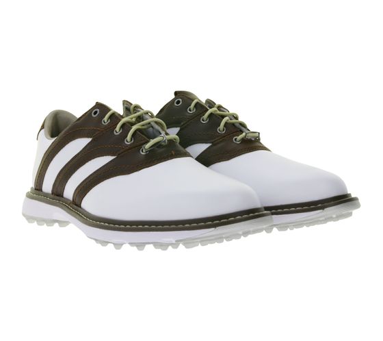Scarpe da golf adidas Mc Z-Traxion senza tacchetti con intersuola Boost. Scarpe sportive con ammortizzazione Lightstrike e tallone Boost. IG0910 Bianco/Marrone