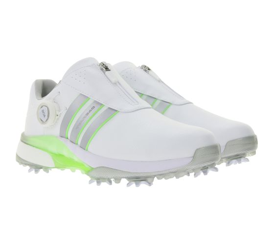 Scarpe da golf adidas Tour360 24 da donna con ponte di torsione, scarpe sportive con ammortizzazione Lightstrike e tallone Boost, IF0264 Bianco/Verde