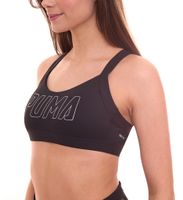 PUMA Damen Sport-BH sitzender Trainings-Bustier Soft Bra in Grün, Active Bra in Pink oder Blau, Training Bra in Schwarz