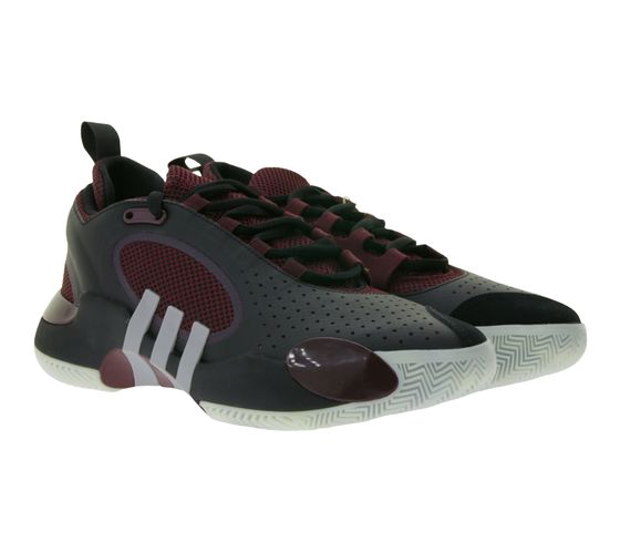Scarpe da basket adidas D.O.N. Issue 5 stile Donovan Mitchell con suola antiscivolo, scarpe da interno IE7800, nero/rosso vino