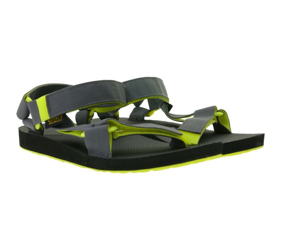 Sandalo da uomo TEVA Original Universal, sandalo estivo sostenibile con suola in gomma EVA, separatore dita 1004006 Nero/Grigio