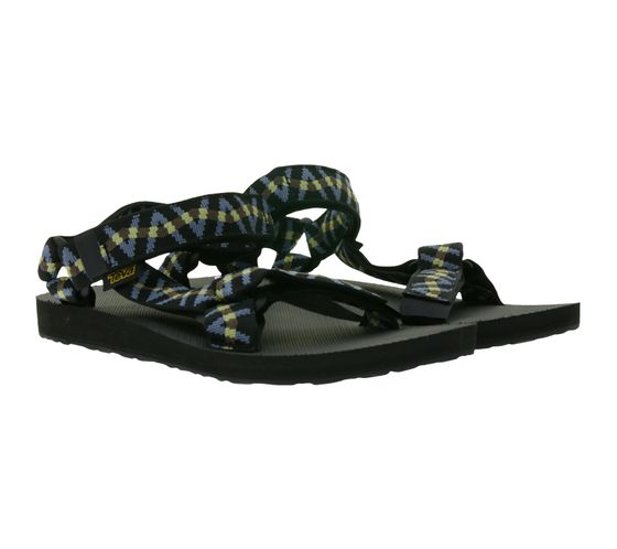 TEVA Original Universal Herren Sandale nachhaltige Sommer-Sandale mit EVA-Gummisohle Zehentrenner 1004006 Schwarz/Blau