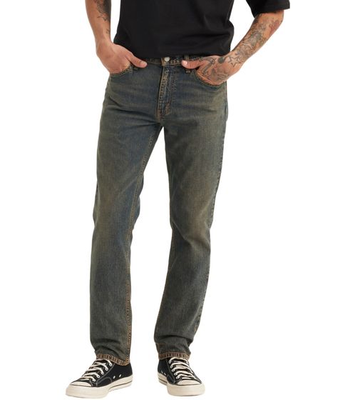Vaqueros LEVI'S 511 de 5 bolsillos para hombre, pantalones vaqueros ajustados de algodón, 45115661, azul oscuro