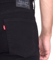 LEVI´S 511 Herren Jeans-Hose im 5-Pocket-Style Baumwoll-Hose Slim-Fit Denim-Hose 45111907 Schwarz