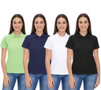 ELEVATE Ottawa Damen Polo-Shirt Sport Polo-Hemd Pique-Strick Cool-Fit 220 g/m² 39083 in Grün, Navy, Weiß oder Schwarz
