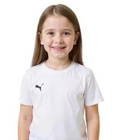 3-pack PUMA TeamGoal 23 Casual Children's Sports T-shirt for boys and girls, cotton t-shirt with logo embroidery, 656709 04, white