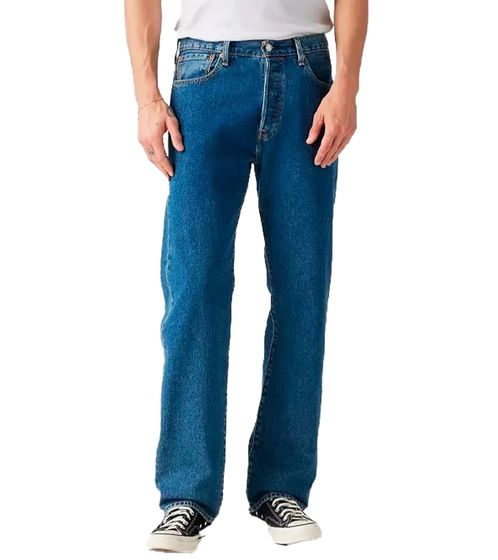LEVI'S 501 Men's 5-Pocket Denim Pants, Stylish Cotton Trousers, 5013616 Dark Blue