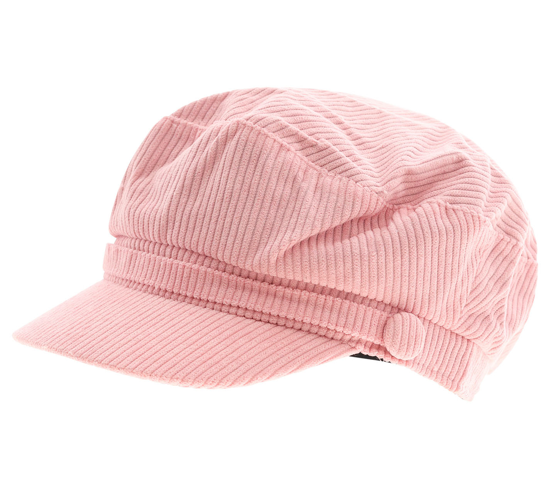 Baker-Boy-Mütze im Cord-Style Ballon-Mütze Kopfbedeckung Sommer-Cap Schirm-Mütze 4606M K248131 Rosa