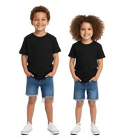 PUMA Base Kids' Sports Shirt for Boys & Girls, Sustainable Cotton T-Shirt with Logo, 678260 02, Black