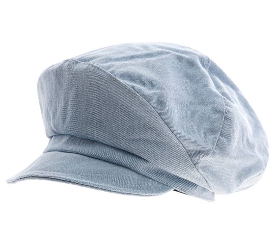 Berretto Baker Boy in stile denim, berretto Newsboy, copricapo, berretto estivo, berretto con visiera 4606M K248139 Azzurro