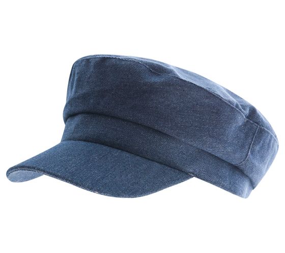 Cappellino a palloncino in stile denim, berretto con visiera, berretto da fornaio, copricapo, berretto estivo 4606M K248136 Blu scuro