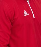 Felpa da allenamento adidas Entrada 22 da uomo con mezza zip, maglia sportiva sostenibile con tecnologia AEROREADY H57556, rossa Felpa da allenamento adidas Entrada 22 da uomo con mezza zip, maglia sportiva sostenibile con tecnologia AEROREADY H57556, rossa
