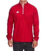 Felpa da allenamento adidas Entrada 22 da uomo con mezza zip, maglia sportiva sostenibile con tecnologia AEROREADY H57556, rossa Felpa da allenamento adidas Entrada 22 da uomo con mezza zip, maglia sportiva sostenibile con tecnologia AEROREADY H57556, rossa