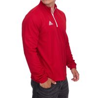 Felpa da allenamento adidas Entrada 22 da uomo con mezza zip, maglia sportiva sostenibile con tecnologia AEROREADY H57556, rossa Felpa da allenamento adidas Entrada 22 da uomo con mezza zip, maglia sportiva sostenibile con tecnologia AEROREADY H57556, rossa