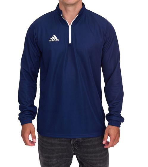 adidas Entrada 22 Halfzip Herren Trainings-Pullover nachhaltiges Sport-Shirt mit AEROREADY Technologie HB5327 Dunkelblau