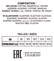 Les Petites Bombes, culottes pour enfants, garçons et filles, en coton extensible, sous-vêtements pour adolescents, LPB/4/BC2/FX2/A Orange