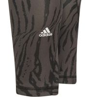 adidas Leggings: Sustainable Training Pants for Girls, Sports Pants with AEROREADY Technology, Animal Print, HL2443 Gray/Black adidas Leggings: Sustainable Training Pants for Girls, Sports Pants with AEROREADY Technology, Animal Print, HL2443 Gray/Black