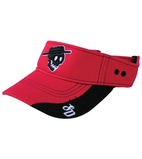 Social Distortion Visor Cap, Metal Band with Skull Embroidery, Fan Hat, 2409SCD Red