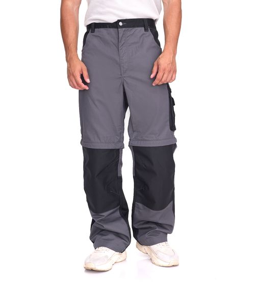 NORTHERN COUNTRY Herren Arbeits-Hose mit Knie-Verstärkung Berufsbekleidung Heimwerker-Hose 12746943 Grau/Schwarz