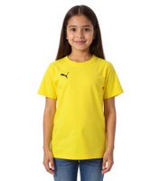 3-pack of PUMA TeamGoal 23 Casual Children's Sports Shirts for Boys and Girls, Cotton T-Shirt with Logo Embroidery, 656709, Black or Yellow