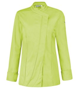 LAFONT Saffron ladies' kitchen jacket with double yoke, work jacket 180 g/m², catering workwear, gastronomy chef's jacket 50741500 Anise Green