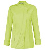 Veste de cuisine femme LAFONT Safran avec double empiècement, veste de travail 180 g/m², vêtement de travail restauration, veste de chef gastronomie 50741500 Vert Anis