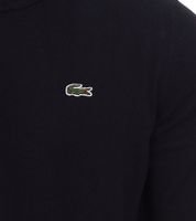 Pull Lacoste Homme, Pull en coton avec logo brodé, Chemise à manches longues, AH0128 00 031 Noir