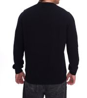 Pull Lacoste Homme, Pull en coton avec logo brodé, Chemise à manches longues, AH0128 00 031 Noir