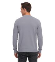 Lacoste Men's Knit Sweater, Cotton Sweater with Logo Embroidery, Long-Sleeved Shirt, AH0128 00 CCA Gray