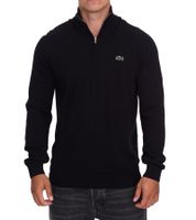 Maglione classico da uomo Lacoste in maglia con logo ricamato, maglia a maniche lunghe AH1980 00 031 Nero