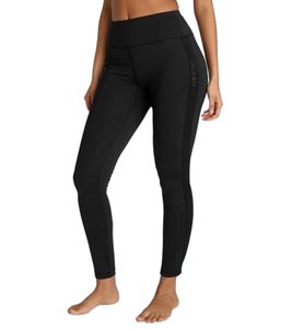 Leggings de yoga OCEAN SPORTSWEAR para mujer con banda de la marca a tono, pantalones de fitness 7/8, mallas deportivas, moda de yoga de cintura alta, 23238366 Negro