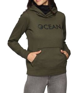 OCEAN SPORTSWEAR Damen 2-Teiliges Set bestehend aus Hoody und Loop-Schal Kapuzen-Pullover Baumwoll-Hoodie 42696662 Grün/Schwarz