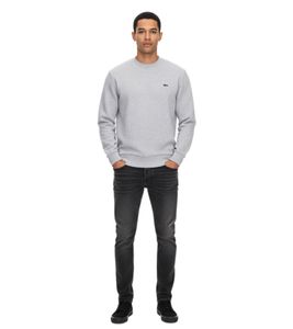 Sudadera Lacoste para hombre con logotipo bordado, jersey básico, jersey moderno de algodón, camisa de manga larga SH9608 00 CCA gris Sudadera Lacoste para hombre con logotipo bordado, jersey básico, jersey moderno de algodón, camisa de manga larga SH9608 00 CCA gris