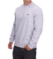 Sudadera Lacoste para hombre con logotipo bordado, jersey básico, jersey moderno de algodón, camisa de manga larga SH9608 00 CCA gris Sudadera Lacoste para hombre con logotipo bordado, jersey básico, jersey moderno de algodón, camisa de manga larga SH9608 00 CCA gris